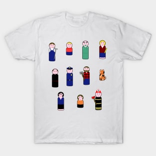 peg people no streaker T-Shirt